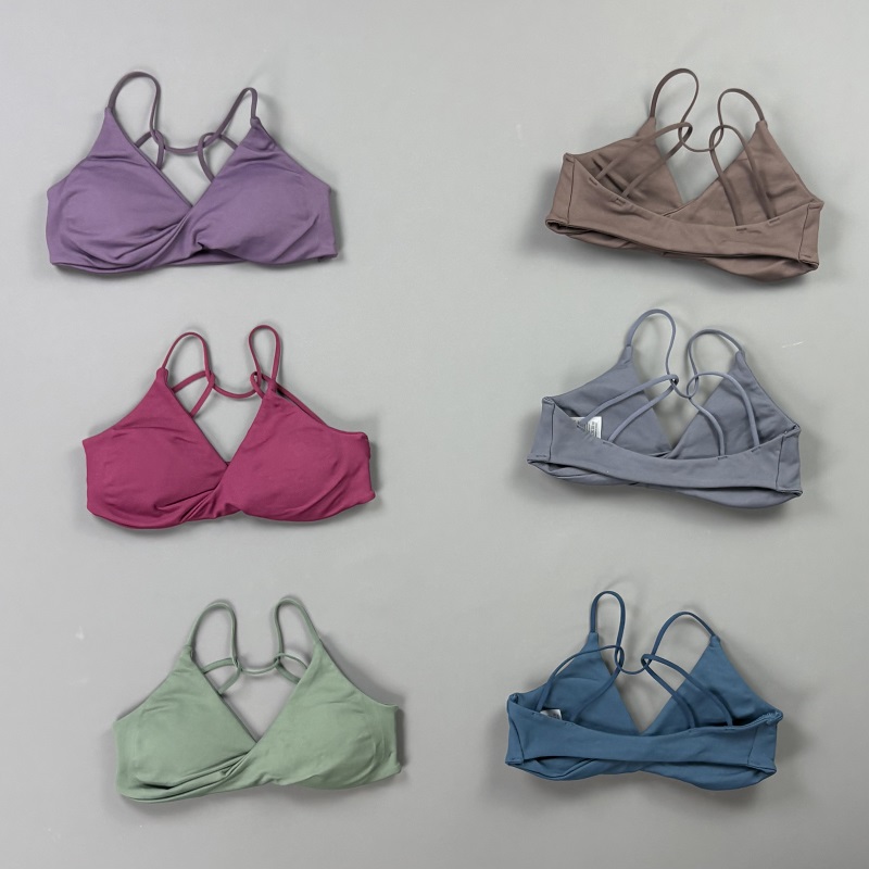 Crossfit Yoga - Sportbeha voor dames, V-hals, gedraaide voorkant,