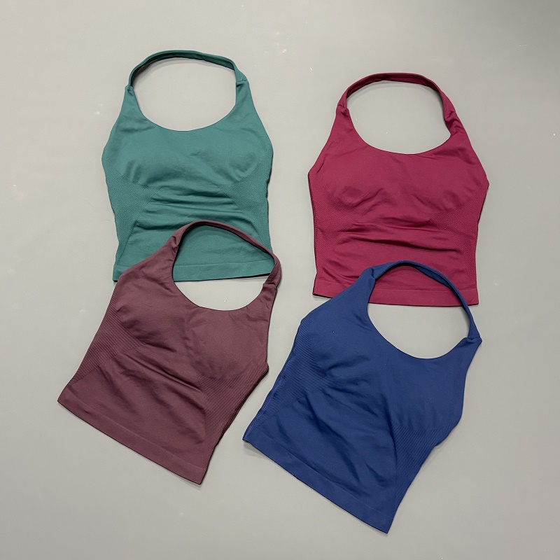 Crossfit Yoga - Dames sporttop met halternek Naadloze yoga-tanktop