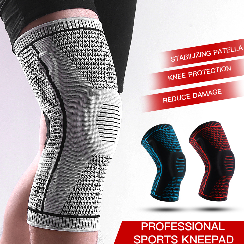 Knee Sleeve Pair - Antislip kniebrace met patella-gelpad Stabilisatoren Comfort-Fit