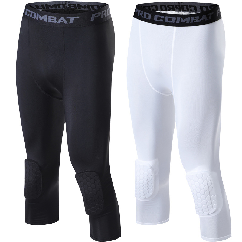 Crossfit Victory - Mannen Compressie Sport Cropped Broek Hardloop
