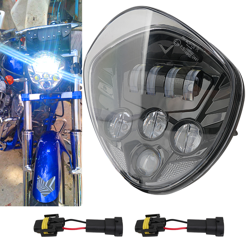 Zwarte LED Motorfiets Koplamp  - Crossfit Victory recensie en prijs