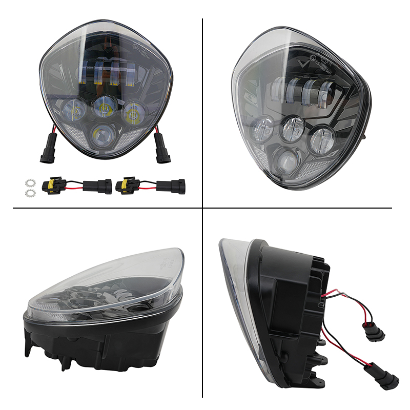 Zwarte LED Motorfiets Koplamp  - Crossfit Victory recensie en prijs