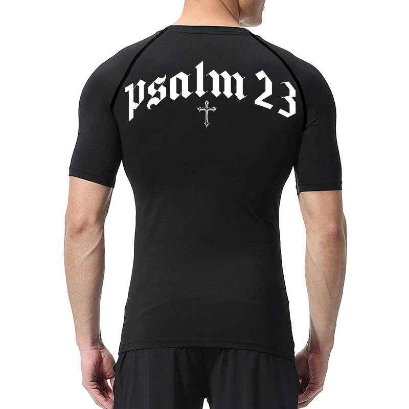 Psalm 23 Cross Print Compressi - Crossfit Gym recensie en prijs